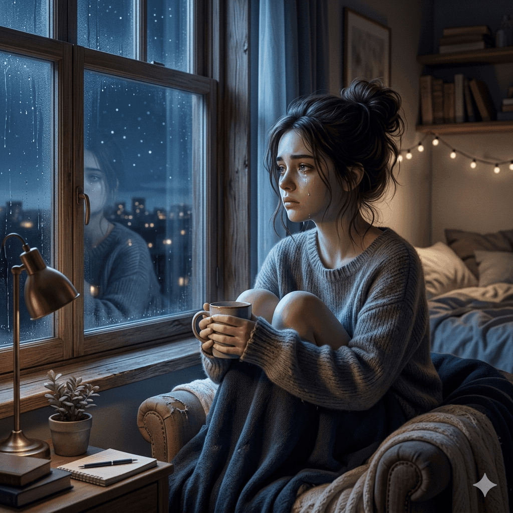 Why am I crying for no reason while sitting alone and reflecting on hidden emotions